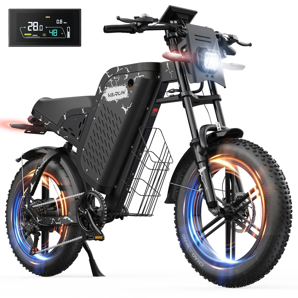 VARUN X-Plorer Beast Adult E-bike,750W Motor Man's ebike 48V31.5AH Battery Electric Bike 20'' Tire All-Terrain Electric Bicycle
