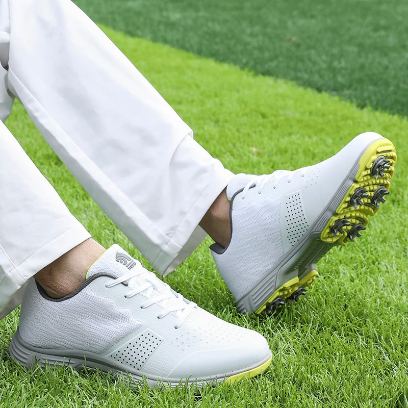 Men Professional Golf Shoes Men Spikes Golf Sneakers Anti Slip Walking Footwears