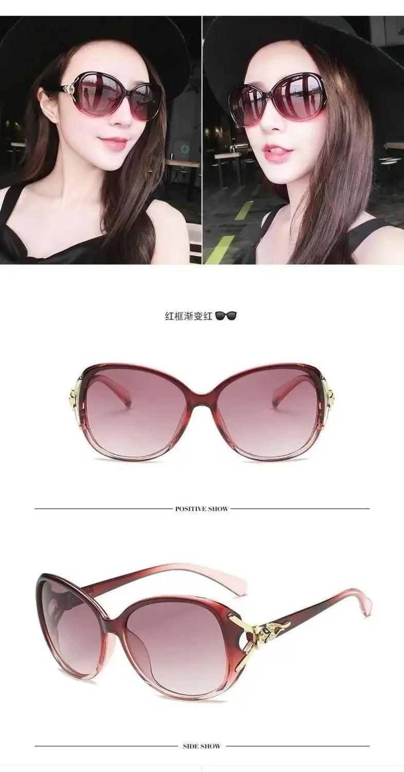 Women's Sunglasses New Simple Fashionable Versatile Trendy  Driving Vacation Sedside Luxury Brands High Quality Sunshade Glasses