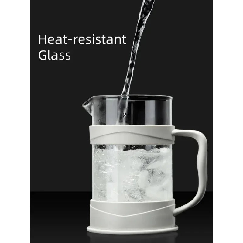 350/800/1000ml French Press Coffee Pot Multifunctional Home Hand Punch Pot Transparent Glass Coffee maker Coffee Accessories