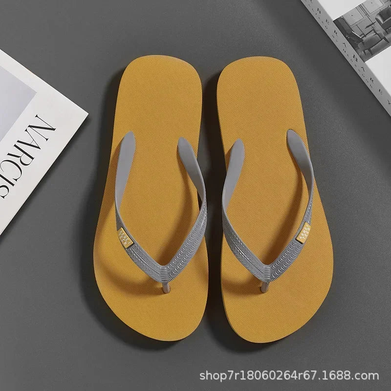 Men's Minimalist Flip Flops  Summer Fashion Outdoor Anti Slip Wear-resistant Sports Sandals with Soft Beach Casual Shoes
