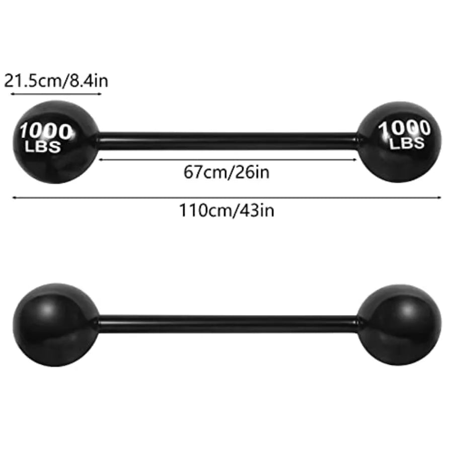 2 PCS Giant Inflatable Dumbbell Barbell Funny Carnival Circus Birthday or Halloween Party Decorations Fake Weights Cosplay Prop