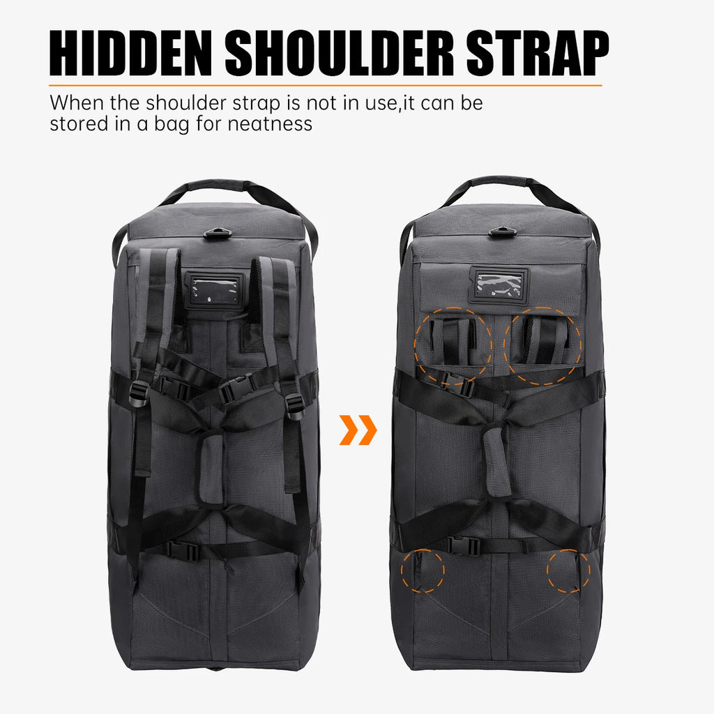 Travel Bag, Large-Capacity Handbag, Portable Outdoor Hand Luggage, Roller Travel Bag, Convenient and Practical Unisex Duffel Bag