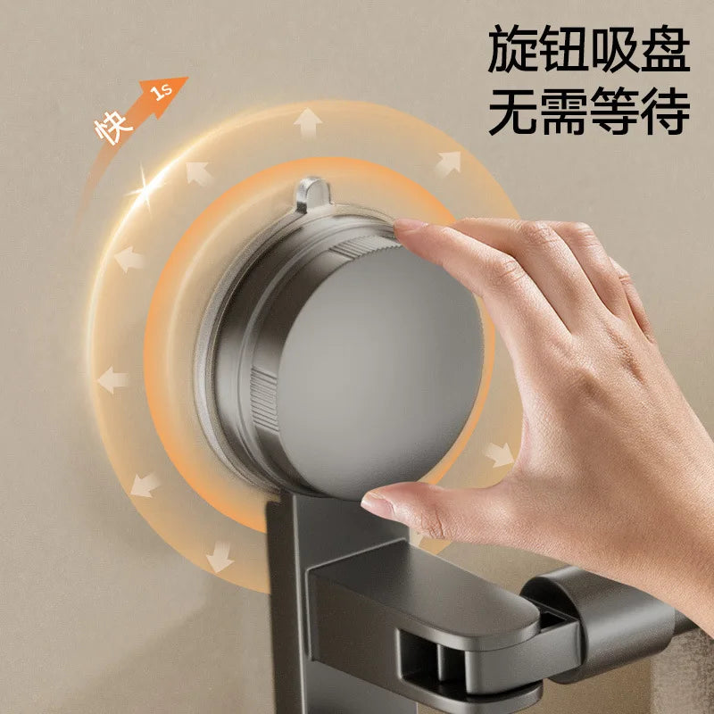 AOBT Telescopic slipper rack suction cup free of punching, bathroom retractable convenient placement of bathroom balcony hanging