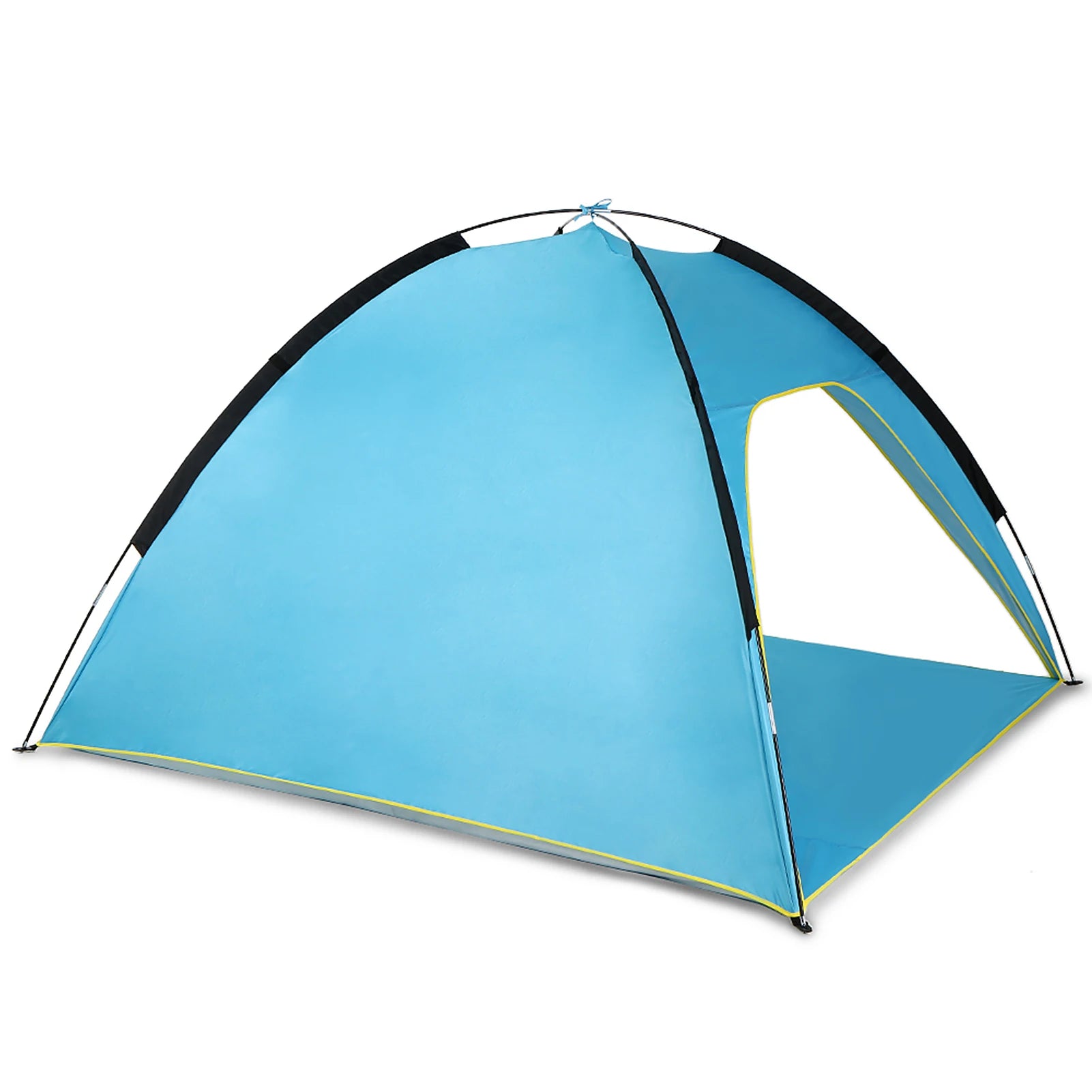 Lightweight Beach Tent Sun Shade Canopy UV Sun Shelter Three Open Sides Camping Fishing Tent for Park Camping