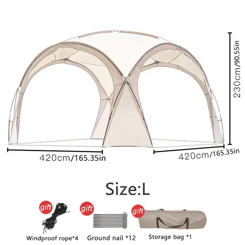 Tent Outdoor awning Manual tent UV protection Large space can accommodate 4-6 people outdoor shade picnic and beach tent