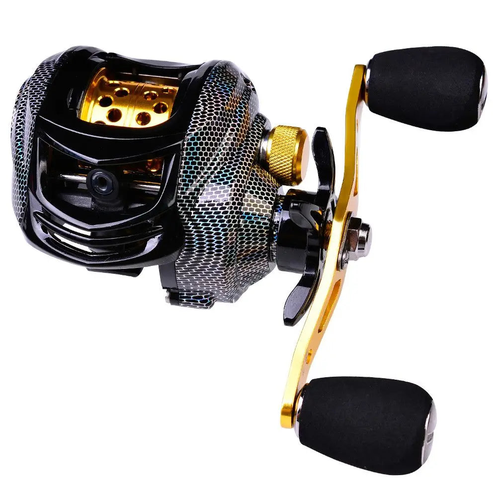 Carp Fishing Accessories Right Hand 7.2:1 Carbon Fiber Baitcasting Reel 10KG Max Drag Spinning Reel Fishing Wheel