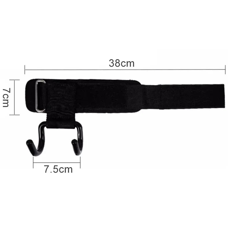 2Pcs Fitness Power Hooks Pull-Up Hard Pull Training Anti-Fall Lifting Hook Power Hook Grip Wrist Strap Pull-Up Hand Straps