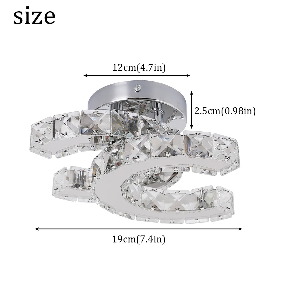 Modern Crystal Ceiling Lamps Chandelier Living Dining Room Home Decorative Led Light Nordic Indoor Lighting Fixtures Bedroom
