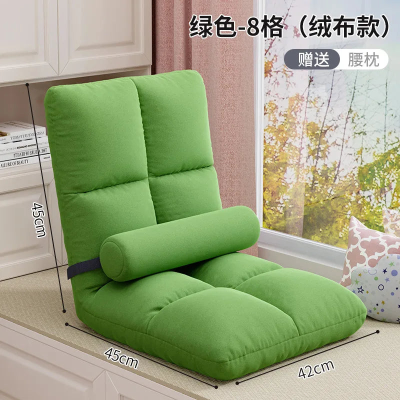 Lazy Person Sofa Single Bedroom Bay Window Tatami Folding Backrest In Bed Dormitory Sleepable And Reclining Small Sofa Cushion