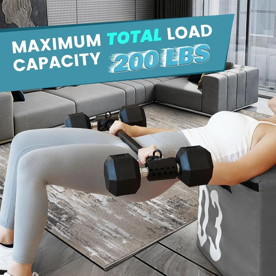 Dumbbell Converter Convert Dumbbells to Barbell Dumbbell Barbell Converter Bar Balency Barbell Bar for Home Gym Workout Adjusta