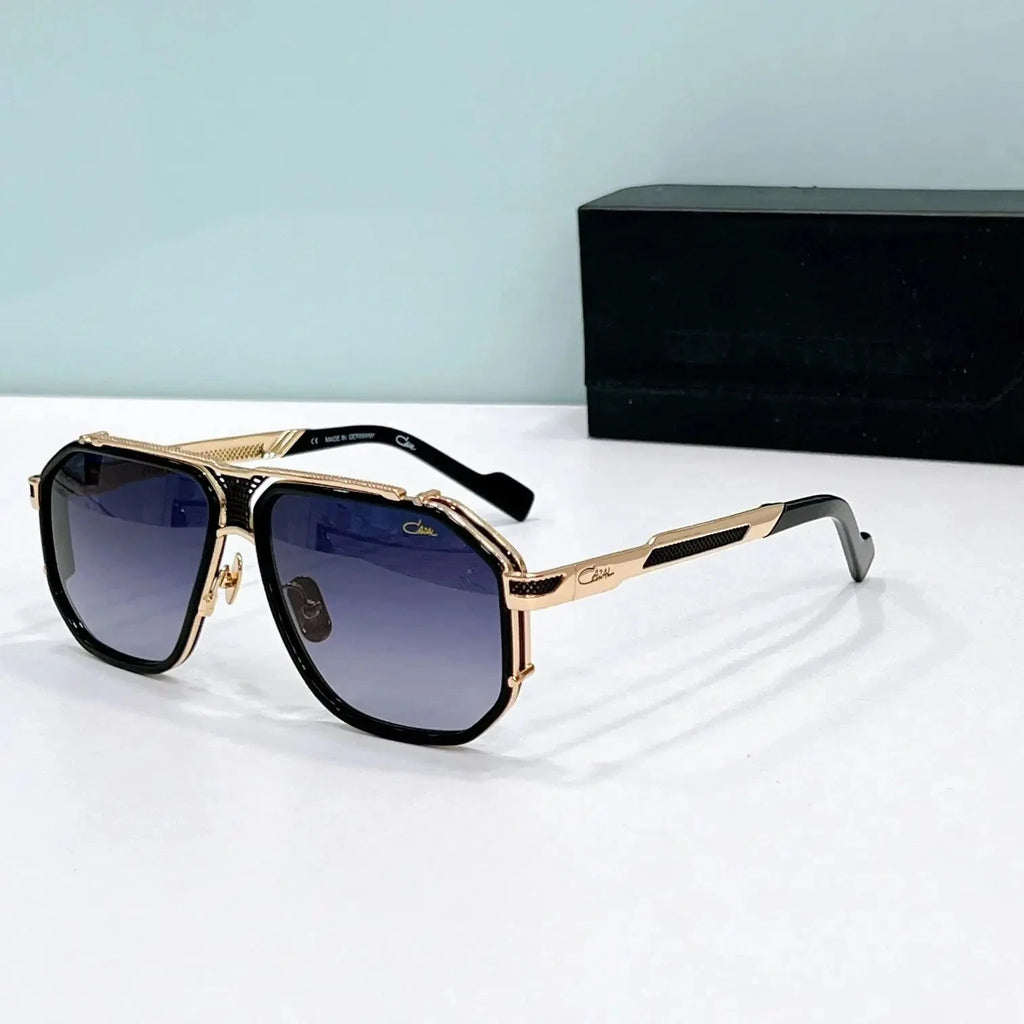 Original CCAZAL MOD683 Top Quality Acetate+Alloy Frame Men Sunglasses Square Casual Vintage UV400 Business Women Couple Eyewear