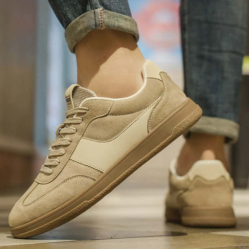 Men's Casual German Army Trainer Shoes 2025, Lightweight Breathable Low-Top Non-Slip Seasonal Walking Fashionable Street Shoes