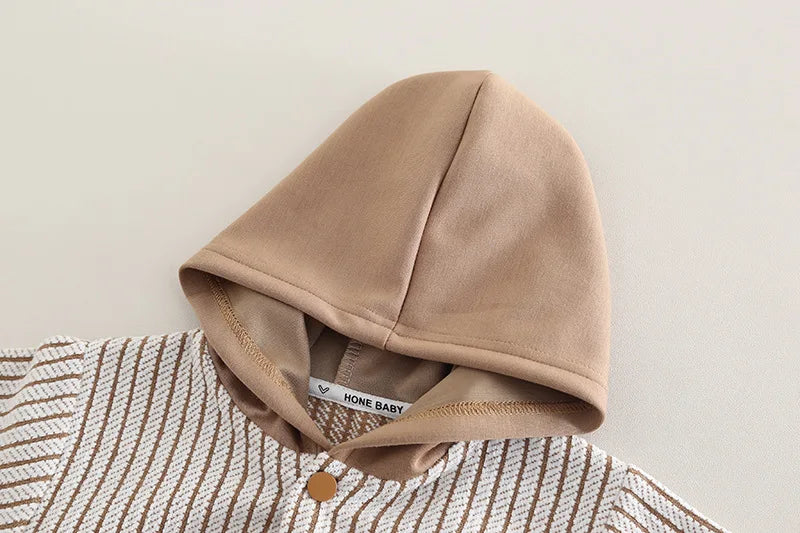 Spring Autumn toddler Baby Boys' Clothes Outfits Sets Casual Hooded Striped Coat+Pants Suits for infant boys Clothing baby Sets