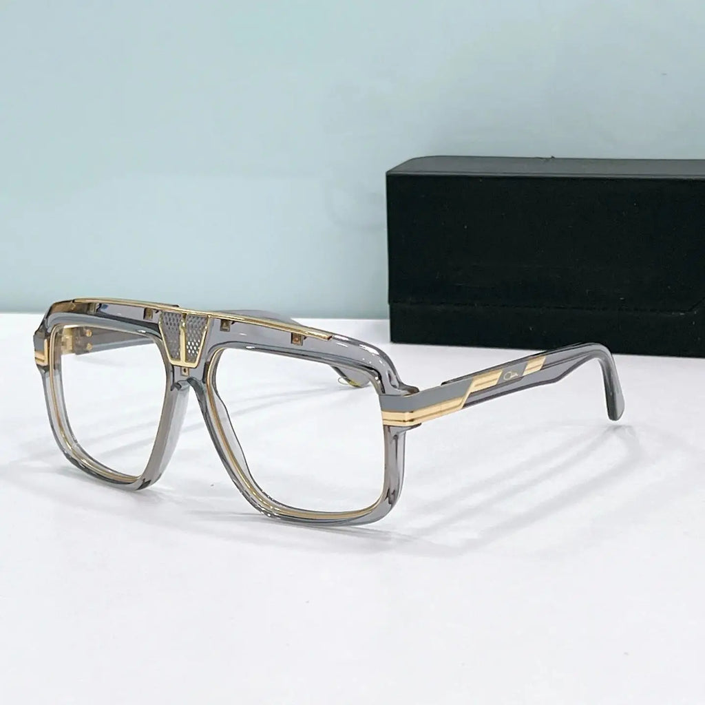 Original CCAZAL MOD678 Luxury Classic Square Acetate Frame Men Sunglasses Premium UV400 Gradient Popular Women Couple Eyewear