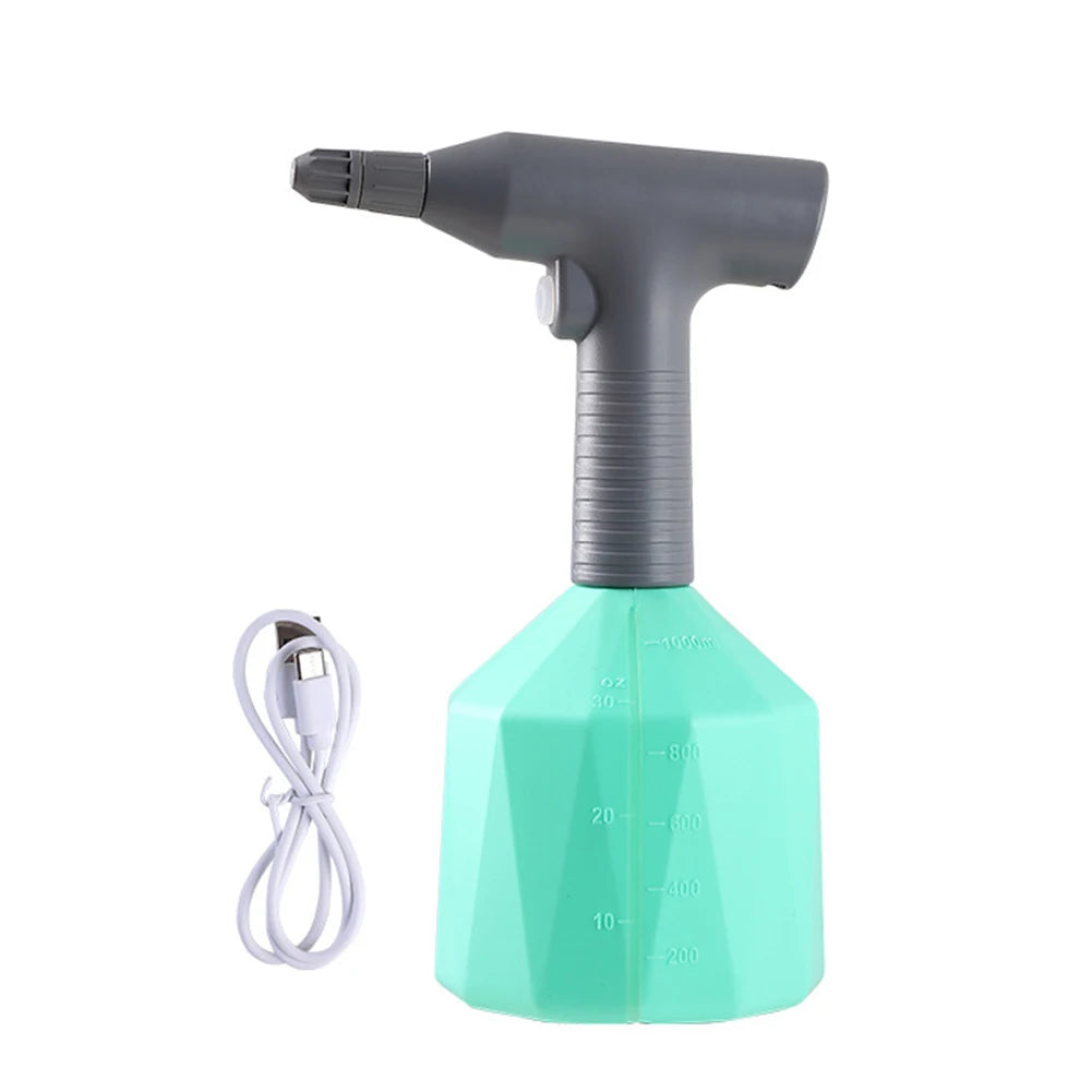 1L Pressure Sprayer Tool USB Rechargeable Handheld Plant Sprayers 360 Adjustable Nozzle Leakproof for Agricultural Irrigation