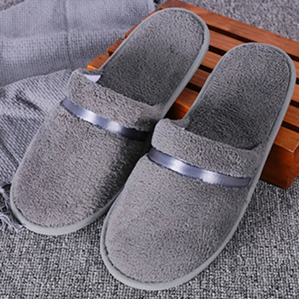 New Casual Unisex Indoor Home Slippers Cotton linen Soft Slippers Autumn Winter Flip Slops Women Men Linen Slides Slippers