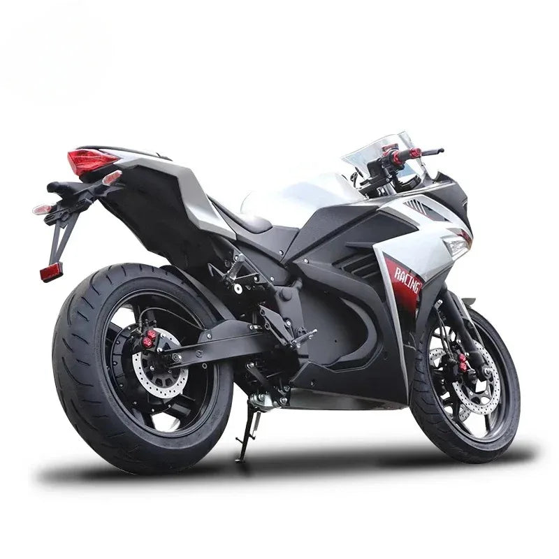 Adult Electric Motorcycle, 3000W 72V Scooter Bike, Max Speed 130km/h 80mph, Brushless Motor, Hydraulic Disc Brake, E Bike