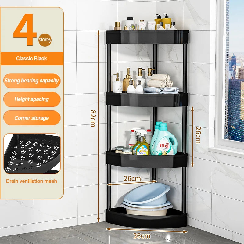 Bathroom Storage Cart With Wheels Kitchen Living Room Storage Rack High Load-Bearing Capacity Home Accessories