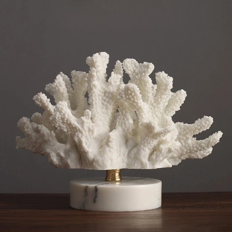 White Coral Decor Coral Reef Decor Resin Coral Decoration Faux Coral Nautical Decorations Beach Home Decor Decorative Coral Gift
