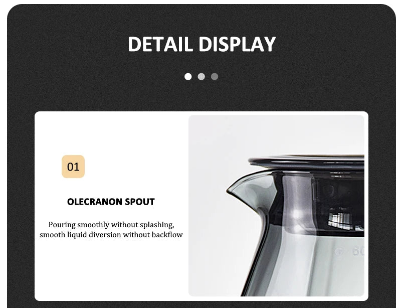 Coffee Obsidian Diamond Hand-brewed Coffee Sharing Pot Filter Cup Cloud Hand-brewed Coffee Pot Set