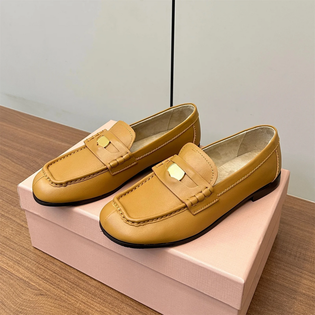 2025 Newest Summer Genuine Leather Open-Toe Flat Heel Woman Slippers Flower Decora Mules Slides Bohemian Sandals Bota Feminina