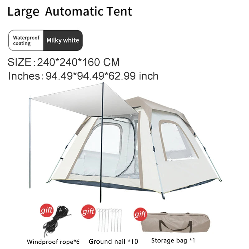 Camping Family Tent Tent Outdoor Camping Camping Fully Automatic Quick Opening tent Tour Equipment 4-6 Person tent Backpack Tent