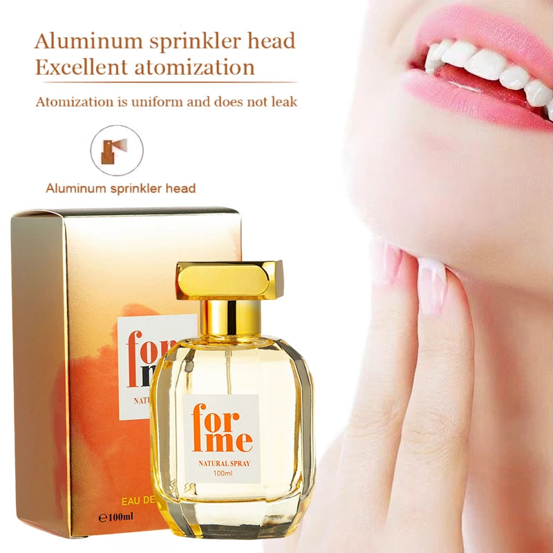 1pc Women's Long-Lasting Floral & Woody Perfume - Natural Plant Extract, Formaldehyde-Free, 3.4.0fl.oz Luxury Eau de Parfum
