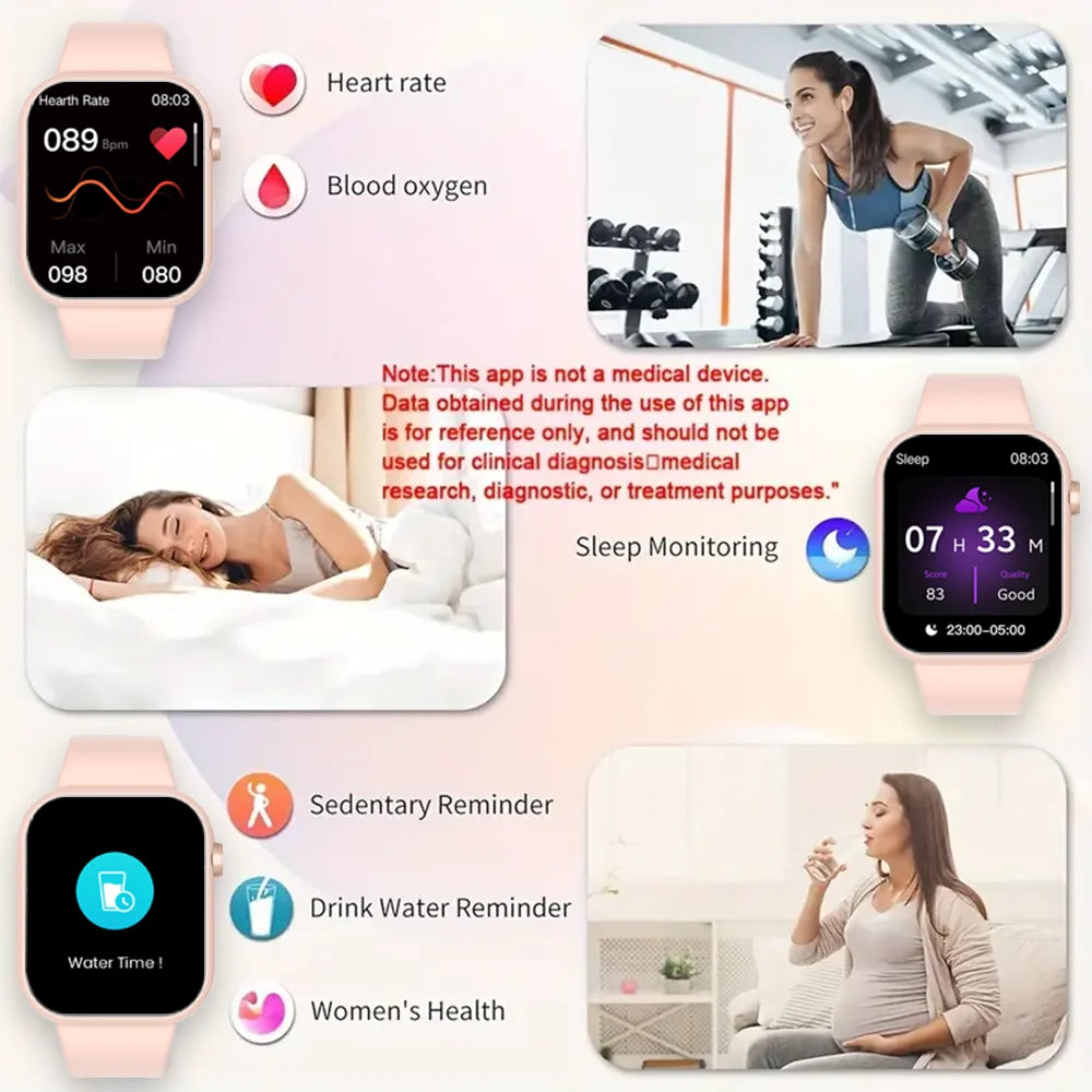 SENBONO Life3 Women Smart Watch Bluetooth Dials Call Health Monitor Watch Sport Waterproof Smartwatch Women for IOS Android