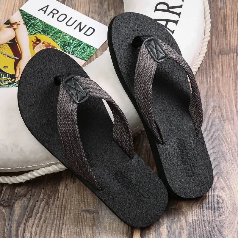 Mens Casual Flip Flops for Beach Volleyball, Yacht Trips and Effortless Summer Comfort Mens Cool Sandals