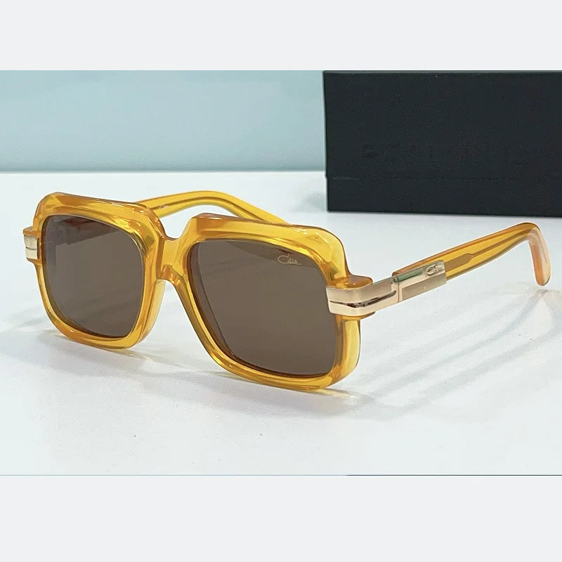 Original ACAZAL MOD6073 Retro Luxury Design Acetate Frame Men Sunglasses Trendy Top Quality Casual Stylish Women Couple Eyewear