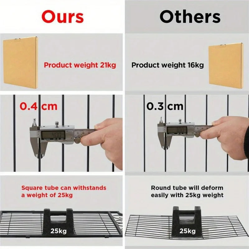 Heavy Metal Dog Playpen Backyard Dog Kennel Fences for Outdoor Camping Traveling