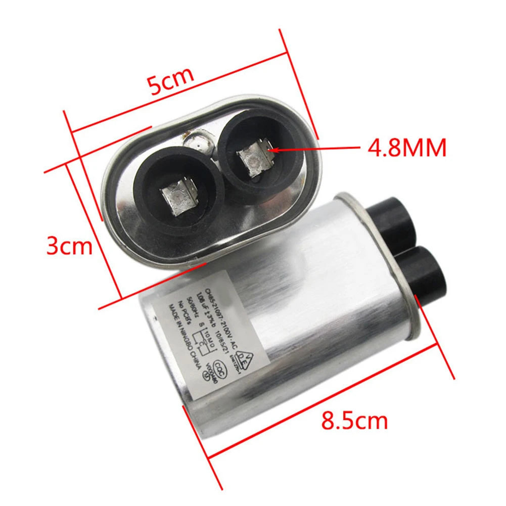 Microwave Oven High Voltage Capacitors 0.85uF / 0.9uF / 0.95uF / 1.05uF / 1.08uF Kitchen Appliance Microwave Oven Parts