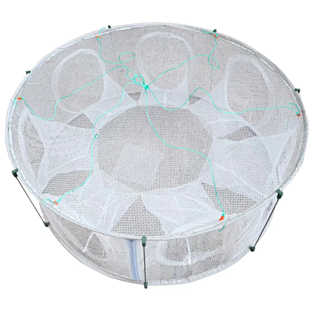 Automatic Folded Fishing Net,Crab Net Fish Net,Casting Cage Crab Net,Foldable Fishing Mesh Trap for,Minnows,Lobster,Crawfish etc