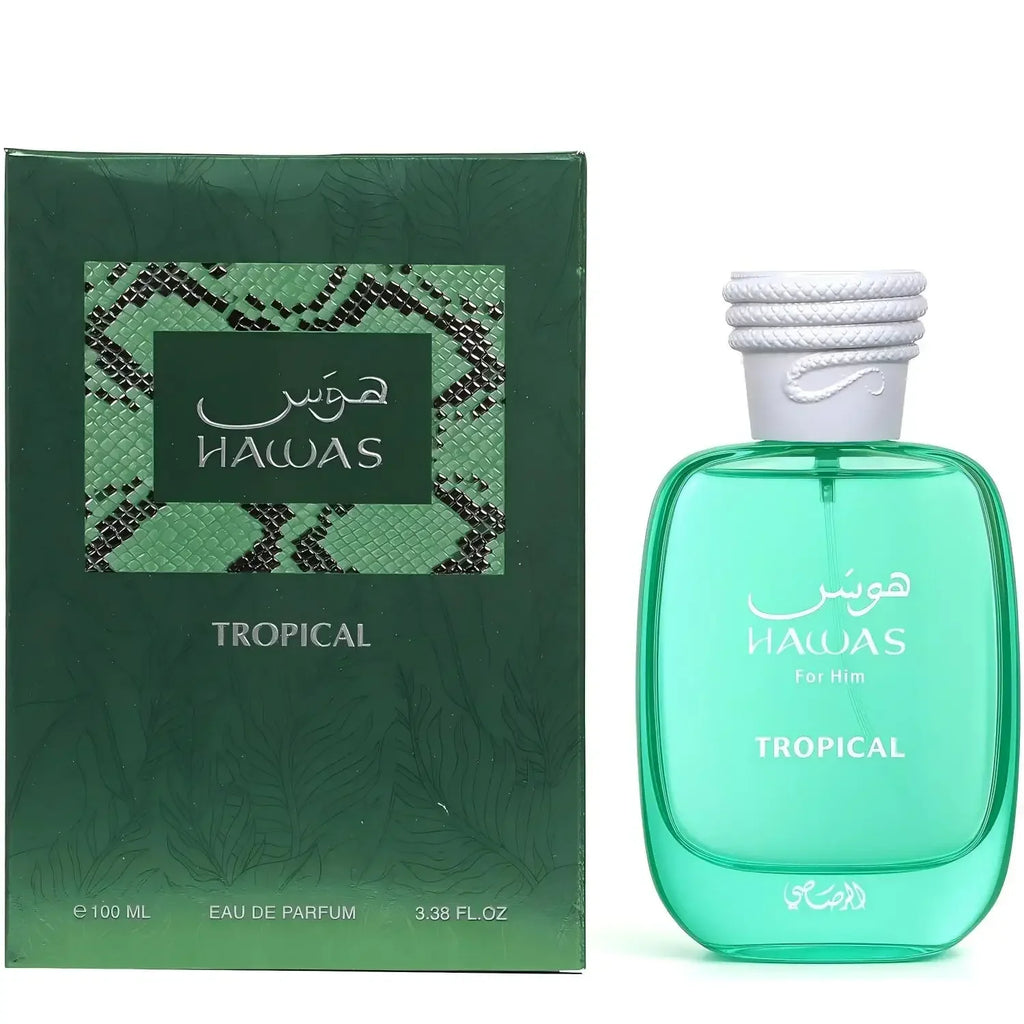 100ML RASASI Hawas Tropical Eau De Parfum Spray Para Hombre Pheromone Fragrance Arabian Women's Perfume Pheromone Cologne Man