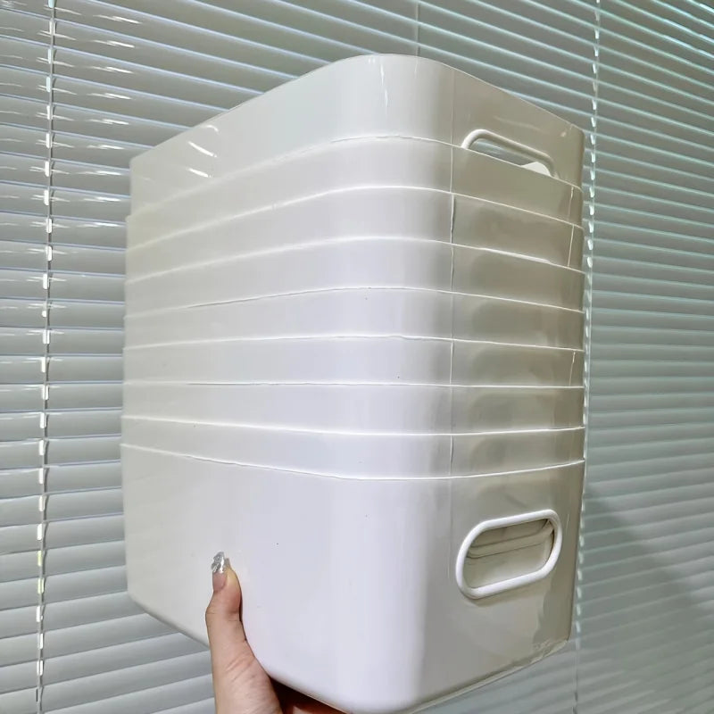 Desktop Storage Box, Cosmetics Clutter Organizer Box, Household Plastic Storage Box, Storage Box, Kitchen Storage, Bathroom