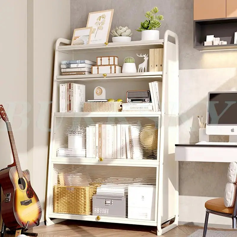 Bathroom Storage Floor to Floor, Waterproof Cabinet, Multi-Layer Storage Rack with Door