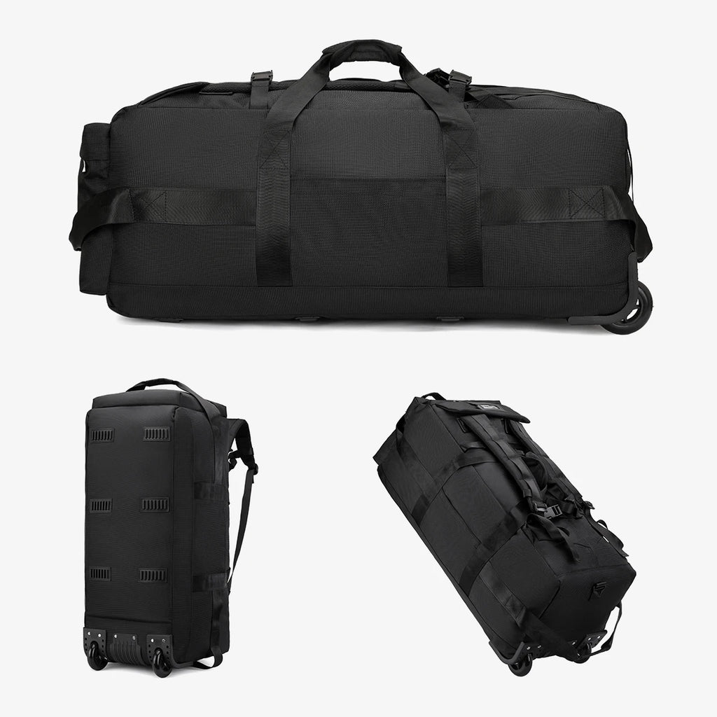 Travel Bag, Large-Capacity Handbag, Portable Outdoor Hand Luggage, Roller Travel Bag, Convenient and Practical Unisex Duffel Bag
