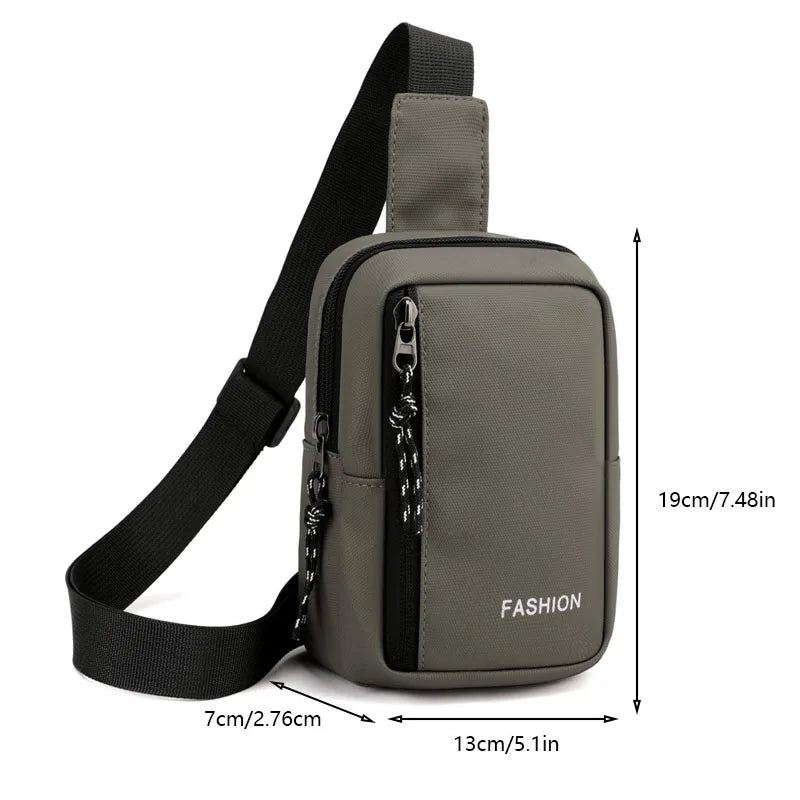 New Men Handbags USB Chest Bag Water Proof Men Shoulder Bags Designer Messenger Crossbody Bag Diagonal Package Sports Back Pack