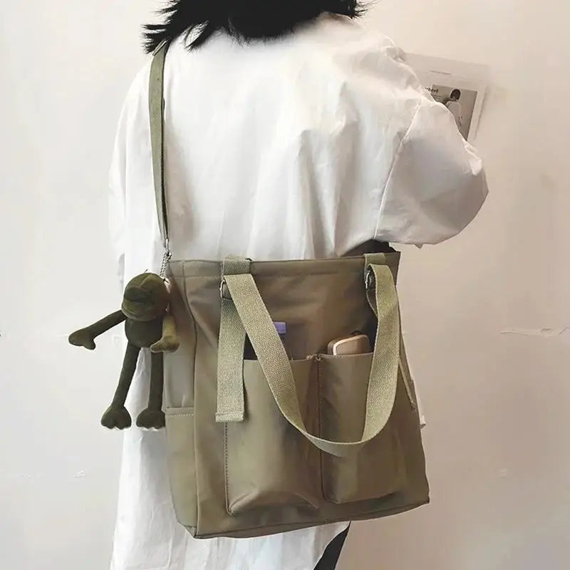 Women's Bag Handbags Shopper Simple Fashion Zipper Nylon Waterproof Solid Crossbody Large Capacity Tote Shoulder Bags For Women