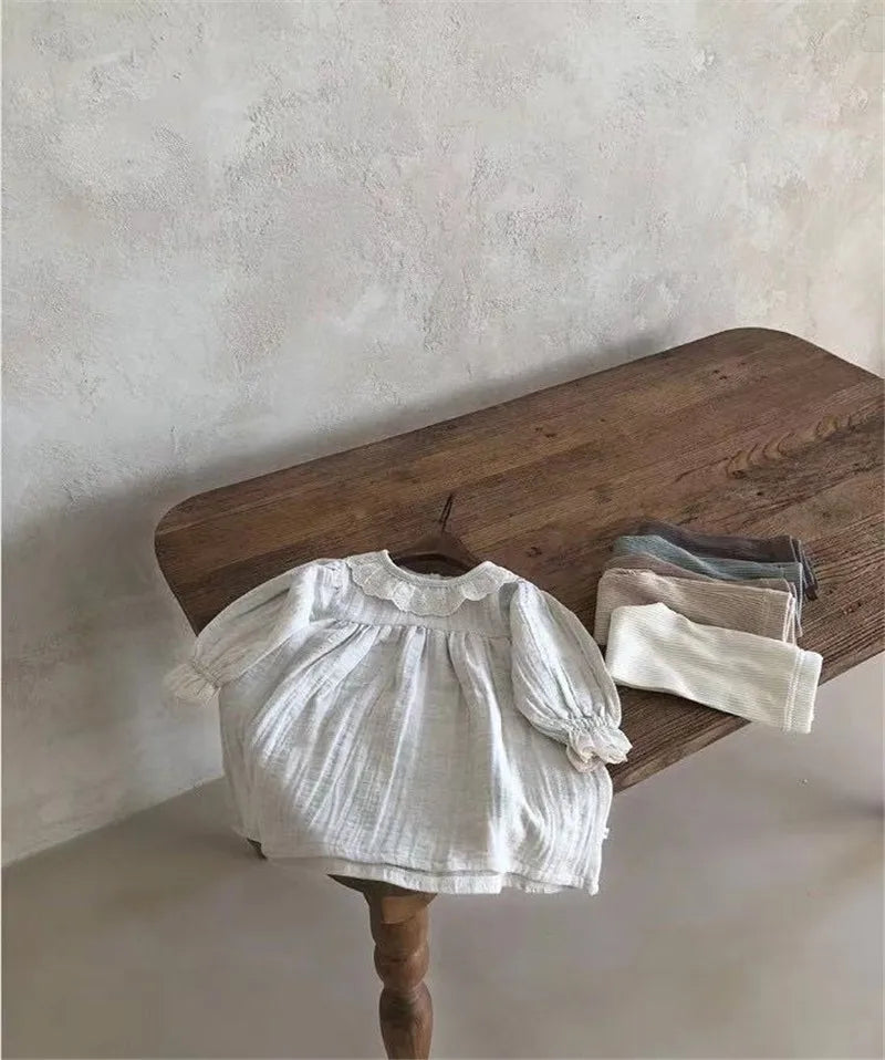 2024 New Baby Cotton Ribbed Leggings Solid Cotton Infant Stretch Pants Soft Comfortable Toddler Pants Kids Boys Girls Trousers