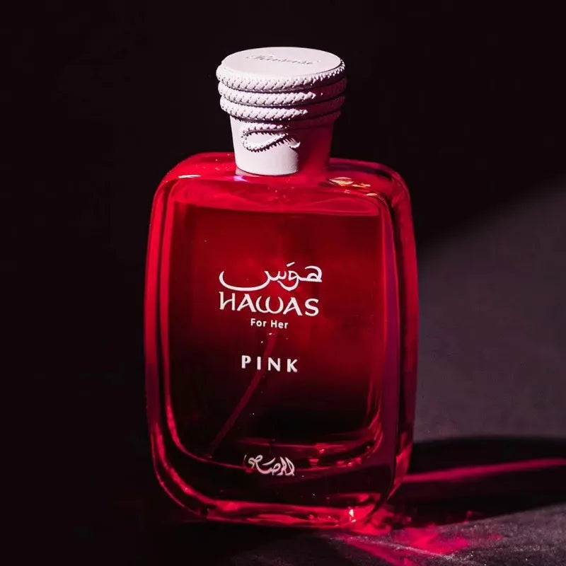 100ml Original Arab Perfumes RASASI Hawas Pink Eau de Parfum Pour Femme Spray Lasting Gourmand Perfume Women's Cologne Makeup