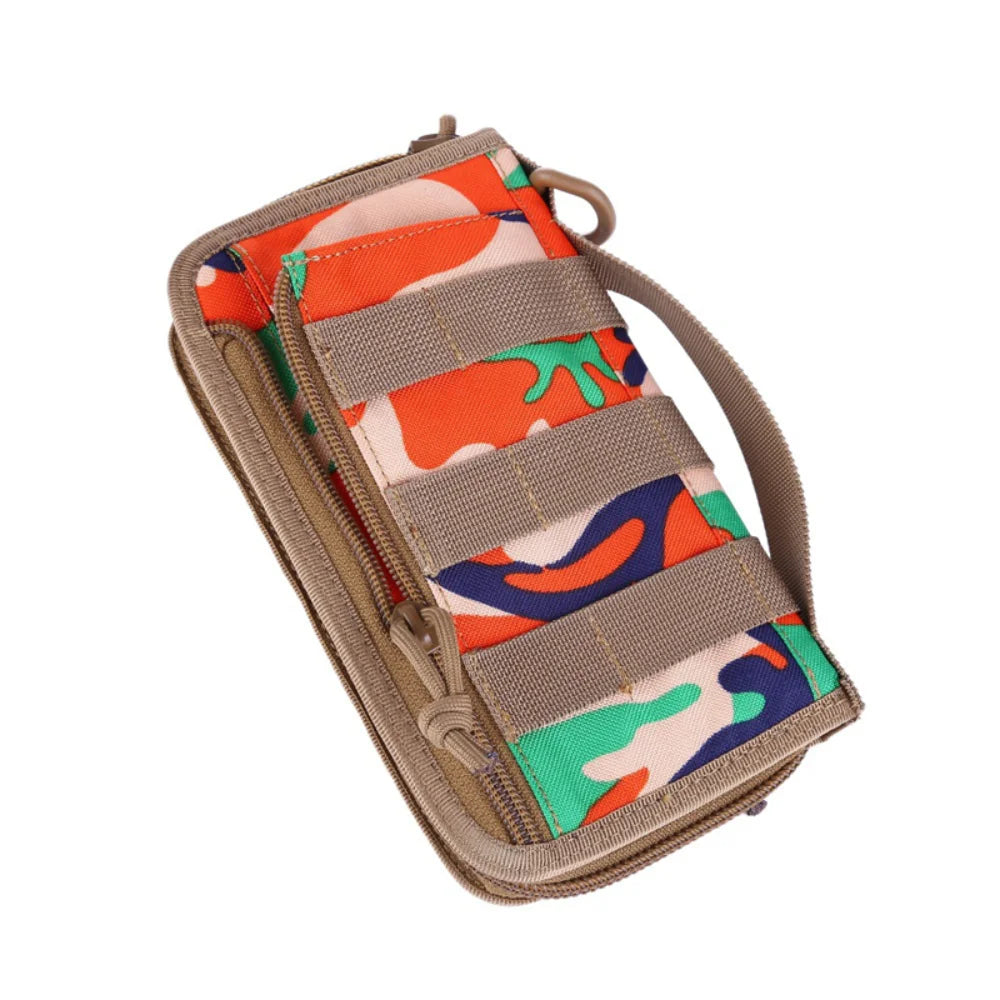 Tactical Wallet Credit Card Bag Military Multifunction Pouch Key Purse Handbags Checkbook Holder Clutch Organizer Phone Holder