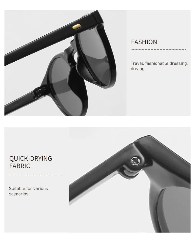 Men Fashions Oval Small Sunglasses Clear Classic Sun Glasses Trends for Transparent Shades for Women Street Fashion Sunglasses