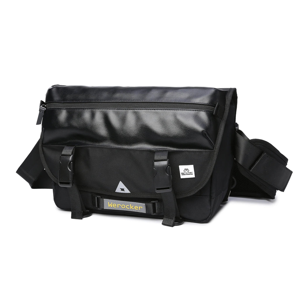Messenger Bag for Men, Chest Shoulder Sling Bag, 15.6 Inch Laptop Satchel, Briefcase Crossbody Bag for Teenagers, Adults Outdoor