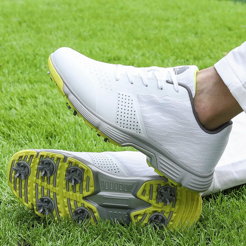 Men Professional Golf Shoes Men Spikes Golf Sneakers Anti Slip Walking Footwears