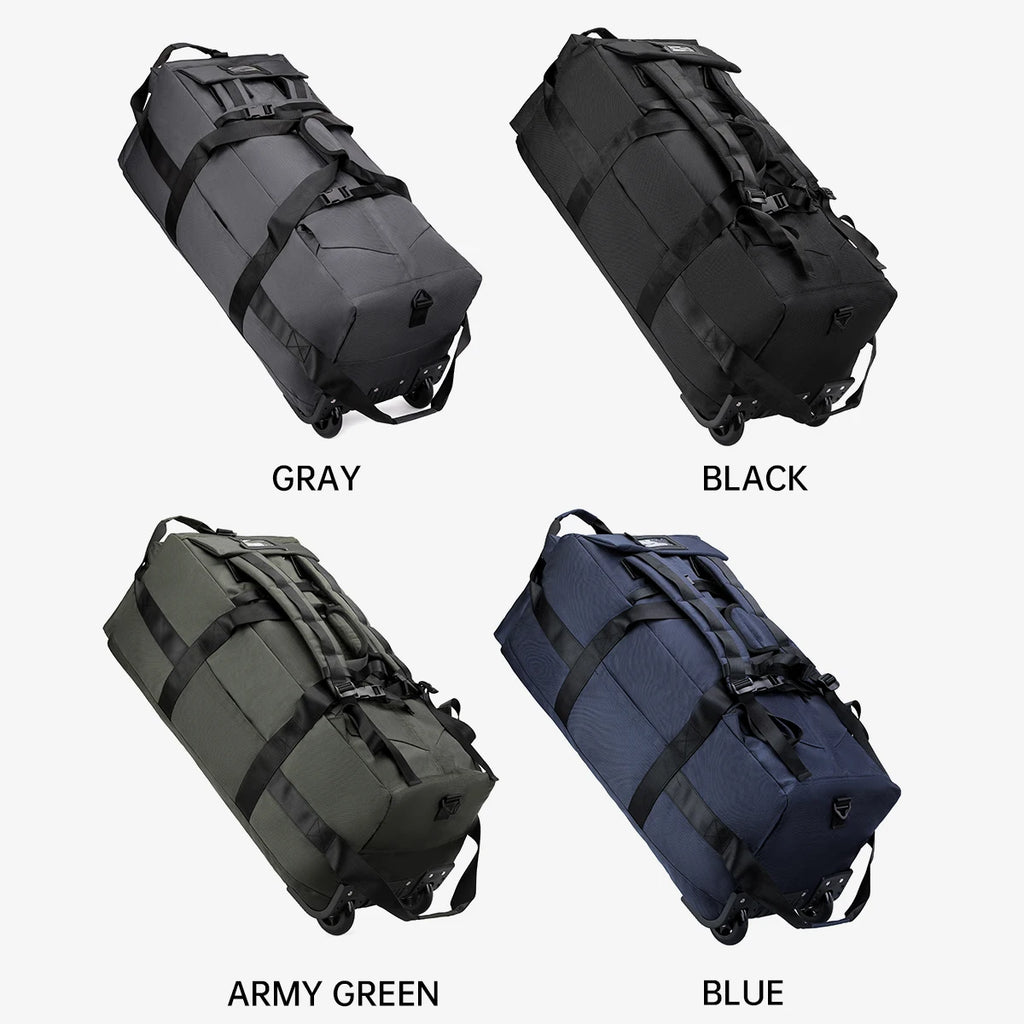 Travel Bag, Large-Capacity Handbag, Portable Outdoor Hand Luggage, Roller Travel Bag, Convenient and Practical Unisex Duffel Bag
