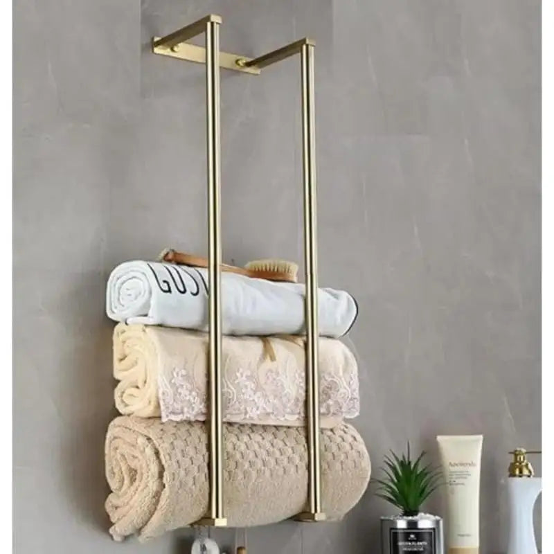 2025 New Bath Towel Rack For Rolled Towels Wall Mounted Towel Storage Rack Bathroom Organization Stainless Steel Towel Storage
