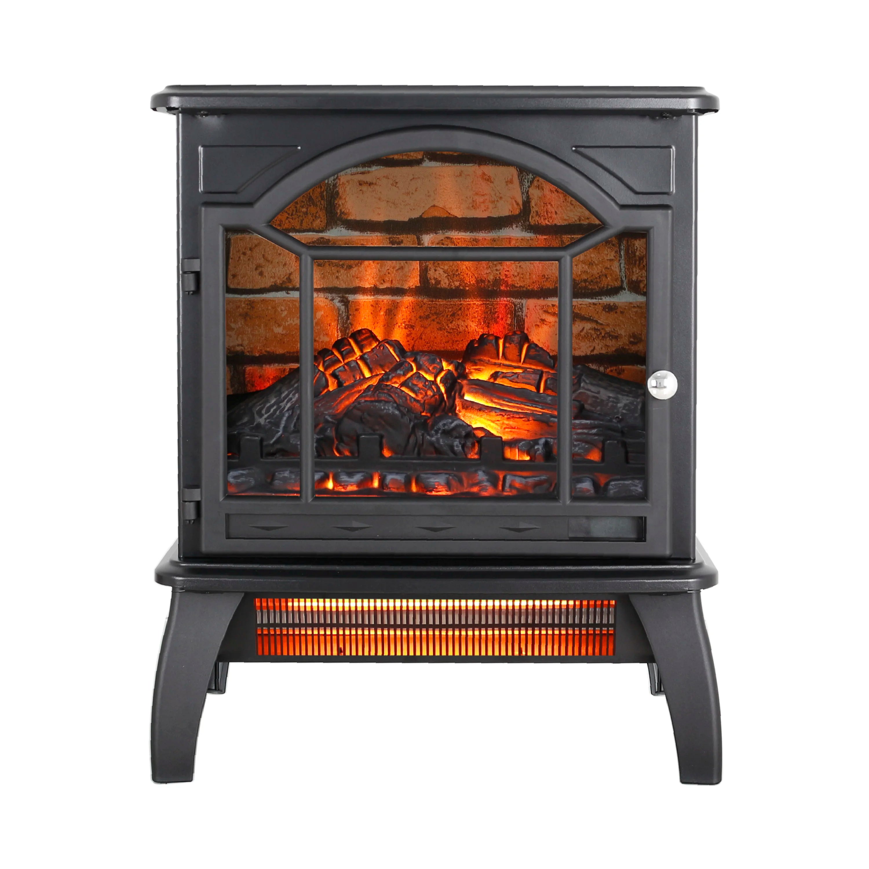 18 inch 3D Realistic Flame Electric Infrared Quartz Fireplace Stove with remote control