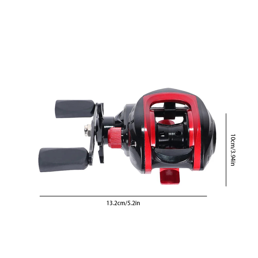 Baitcasting Reel 7.2/1 Gear Ratio High Speed Fishing Reel Magnetic Brake System Right Left Hand for Fresh Saltwater